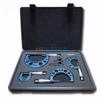 Customized Outside Micrometers Sets with High Accuracy Stainless Steel Measuring Tool 0-100 0-150mm