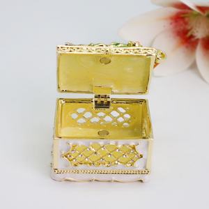 SHINNYGIFTS Caja del Tesoro esmaltada Caja de almacenamiento de cofre de violín para niños Adultos Mini cajas de joyería Favores de fiesta temática de boda <span class=keywords><strong>Deco</strong></span> - Product Image 5