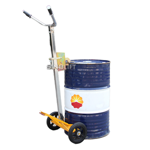 SINOLIFT DE450A Eagle Grip Small Portable Hand <strong>Drum</strong> Truck with Big Rubber <strong>Tyre</strong> - Product Image 3