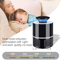 Stille, veilige, USB-aangedreven muggenmoordenaarlamp 365 nm UV voor baby's/huisdieren 20 ㎡   Elektrische muggenverdelers voor thuisgebruik