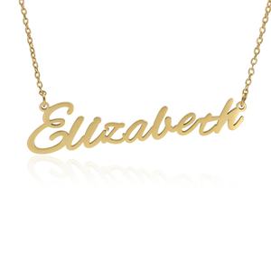 थोक स्टेनलेस स्टील सोना मढ़वाया कस्टम नाम एला एलिजाबेथ क्लेयर नियति हार जहाज के लिए तैयार उत्पाद के गहने उपहार - Product Image 2