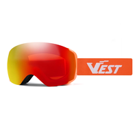 Nouvelles lunettes de ski magnétiques avec logo personnalisé, protection UV400, anti-buée, pour le snowboard