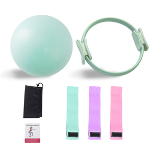 Offre Spéciale : Ensemble d'anneaux de Pilates, accessoires de fitness, ballon de yoga en paille <span class=keywords><strong>et</strong></span> bande de résistance pour l'entraînement - Product Image 1