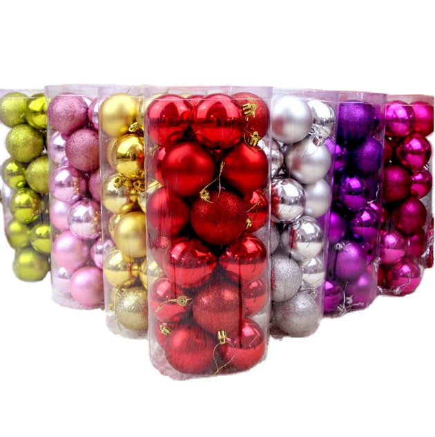 24 шт. елочный шар украшения прозрачный пластиковый подвесные шары для украшения