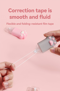 Kawaii Cute <span class=keywords><strong>Corrector</strong></span> Tape Funny <span class=keywords><strong>CAT</strong></span> Paw Design Correction Tape - Product Image 2