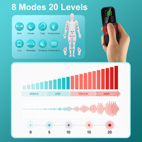 Appareil de thérapie TENS abordable avec 8 modes de massage et 20 niveaux d'intensité réglables pour la physiothérapie à domicile et le soulagement quotidien de la douleur