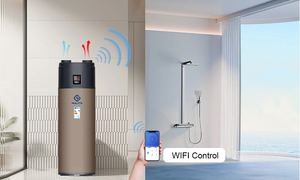 Bomba de Calor Doméstica Todo en Uno con WiFi para Agua Caliente Sanitaria (DHW) y Calefacción, de Alta Temperatura, con Refrigerante R134a, 1.8kW-3kW, 150L-300L, Tipo Aire-Agua, para Europa - Product Image 4