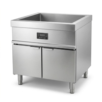 Cuiseur à nouilles automatique à levage électromagnétique double cuve à six têtes en acier inoxydable, à économie d'énergie, pour cuisine de restaurant