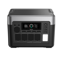 Station d'alimentation 1800W, solaire, pour la maison, d'urgence, extérieure, capacité de la batterie 1536Wh, onde sinusoïdale pure, PWM, Oukitel P1500 PLUS