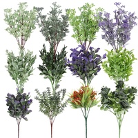 Collection de variétés de plantes artificielles pour la décoration de la maison, du bureau et du jardin, plusieurs couleurs, prix d'usine abordable, décoration de mariage