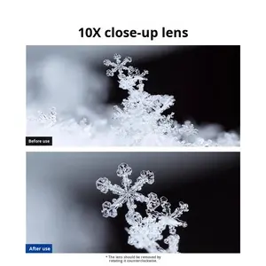 Objectif grand angle et macro 2 en 1 <span class=keywords><strong>NEEWER</strong></span> pour <span class=keywords><strong>Sony</strong></span> ZV1 - Grand angle 0,75X, Macro 10X, Verre optique 30 couches, Filetage 49 mm/62 mm Noir/Blanc - Product Image 4