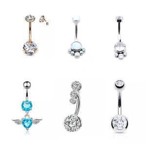 2024 Nieuwe Aanwinsten Titanium RVS Piercing <span class=keywords><strong>Navel</strong></span> Industriële Piercing Snelle Levering <span class=keywords><strong>Navel</strong></span> Piercing - Product Image 1