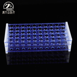 Estante para tubos de ensayo de laboratorio de 13 mm, 16 mm, 18 mm, 50 orificios, capacidad para tubos de ensayo ordinarios, multi-orificios para uso en centrífuga - Product Image 3