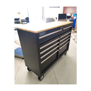 2023 עיצוב חדש מגירה תחתונה כפולה סלסול ארון כלי עגלת כלי ארון סדנה עגלה - Product Image 3