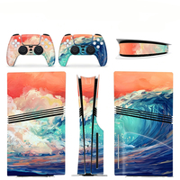 Kit complet d'autocollants en vinyle pour PS5 Pro - Imperméable, résistant aux rayures, sans résidus, kit de protection personnalisé