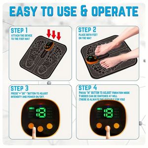 Alat Pijat Kaki Portabel Grosir 2025 untuk Neuropati, Pijat Kaki untuk Plantar Fasciitis, Pijat Refleksi Kaki, Ems Titik Akupuntur - Product Image 5