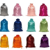 Sacs à cordon en satin de haute qualité personnalisés pour les extensions de cheveux Sacs en soie recyclables pour le stockage des perruques