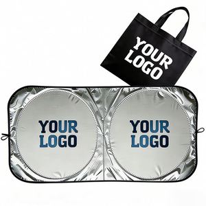 Custom Logo for Dealer Summer Promo Business Gift Sunshade Cover Car Windshield <b>Sun</b> <b>Shade</b> Wholesale - Product Image 1