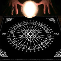 Nappe de Tarot cartes de Tarot clair de lune fleur velours carré couverture de Table personnalisable pour autel sorcellerie astrologie jeux de société