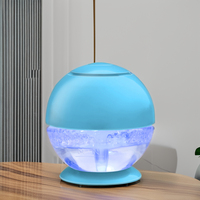 Diffuseur d'arômes essentiels sans brouillard, contrôlé par application 24h/24, avec lumière LED, alimenté par USB, en plastique, pour voiture, hôtel, maison, bureau