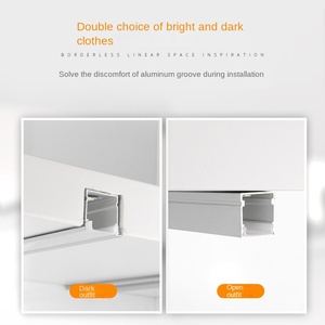 Aluminum Profile Anodized Led Linear Strips for Wall Wash Stair Extrusion <b>Diffuser</b> <b>Ceiling</b> <b>Lighting</b> - Product Image 3
