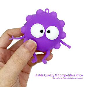 Jincan Novedosa Bola Antiestrés 3D de Silicona Pequeña con Diseño de Rata, Llavero de Juguete para Niños - Product Image 5