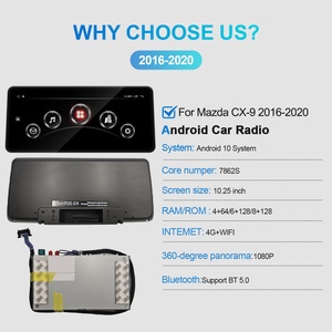Navihua for Mazda CX-9 2016-2020 Car Upgrade 10.25'' Android Car Radio GPS Navigation Multimedia Carplay <b>Auto</b> Head Unit Stereo - Product Image 4
