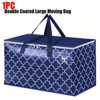 Sacs de déménagement HomeHacks, résistants, fermetures éclair robustes, poignées, pliables, écologiques, non tissés, sacs de rangement, emballage, stockage, 93L