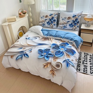 5D in kỹ thuật số sợi nhỏ Polyester sang trọng trang trí nội thất 3 trong 1 Duvet cover bedding <span class=keywords><strong>Set</strong></span> - Product Image 3