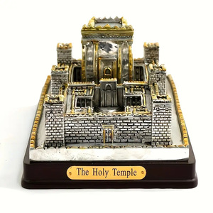<span class=keywords><strong>Temple</strong></span> de Jérusalem Château Modèle Résine Artisanat Écologique Peint Art Église Souvenir Cadeaux pour Noël Amour Style - Product Image 6