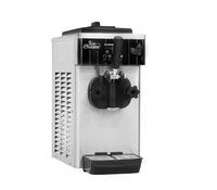 Machine à glace molle industrielle compacte Leyi, pré-refroidissement, capacité 6L, acier inoxydable, nettoyage automatique, usage commercial, rose, de comptoir