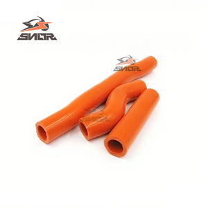 SNOR meilleure vente tuyaux de radiateur de moto pour KTM SXF450 13-15 Dirt Bike Orange Silicone tuyau d'eau - Product Image 6