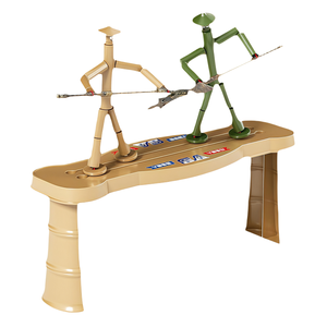 Juego de Batalla de Marionetas de Madera Tradicional, Juguete de Competición para Dos Jugadores, para Espectáculos Callejeros, Diversión al Aire Libre, Padres e Hijos - Product Image 1