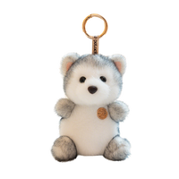 Porte-clés mini animaux en peluche multi-styles, pendentif doux et moelleux, vente en gros, cadeau pour sacs de distribution de fêtes, accessoire