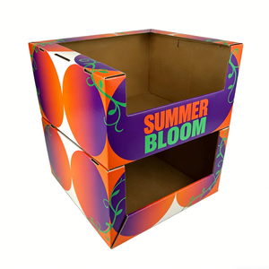 Espositore <span class=keywords><strong>per</strong></span> Calzini in Cartone Ondulato Ecologico dal Design Moderno Personalizzato <span class=keywords><strong>per</strong></span> Prodotti da Supermercato - Product Image 1