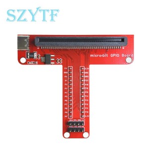Rot/Blau T-Typ GPIO-Erweiterungs karte für die <span class=keywords><strong>Microbit</strong></span>-Entwicklung Micro-Bit-<span class=keywords><strong>Breadboard</strong></span>-Adapter platine mit Python-Kit - Product Image 3
