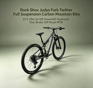 Vélo de montagne tout suspendu en carbone <span class=keywords><strong>Rock</strong></span> <span class=keywords><strong>Shox</strong></span> Judys Fork Twitter 27.5 29er Sx 12S Frein à disque hydraulique pour descente hors route VTT - Product Image 1