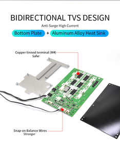 Jbd dp04s007 xây dựng-in BT pin lithium hệ thống quản lý 3S <span class=keywords><strong>4S</strong></span> 12V LFP nmc thông minh BMS 100A 120A 150A 200A UART - Product Image 6