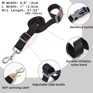 Cuerda de tracción ajustable de nailon para perros, correa de liberación rápida para perros, duradero, para caminar, entrenamiento de moda occidental personalizado - Product Image 4