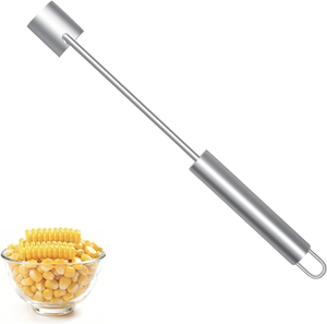 Sbucciatore Manuale per Pannocchie di Mais in Acciaio Inox, Utensile da Cucina Ecologico con Manico - Product Image 1