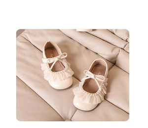 <span class=keywords><strong>Scarpe</strong></span> da Principessa con Fiocco in Pizzo per Bambine, Nuovo Modello, Suola Morbida, <span class=keywords><strong>Scarpe</strong></span> Singole per Bambine - Product Image 4