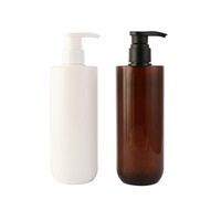Haute Qualité 300ml 500ml Distributeur De Soins Personnels Cosmétique Givré Emballage Shampooing Pompe Bouteille Vide Lotion Bouteille