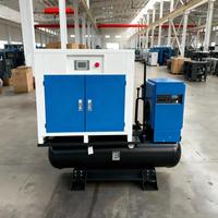 Compresseur tout-en-un à entraînement par courroie, refroidi par air, lubrifié, avec moteur et groupe électrogène 7.5KW 11KW 15KW 22KW Triphasé - Stock disponible
