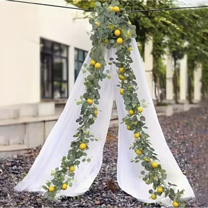Guirnalda de flores de seda de eucalipto limón artificial de Source Factory, 180 cm, para decoración del hogar - Product Image 3