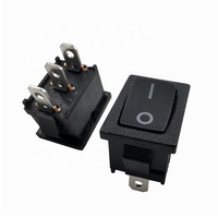 6A250V/10A125V Interrupteur à bascule 3 broches PA66 Matériau Interrupteur à bascule carré Fonction ON-ON Interrupteur à bascule