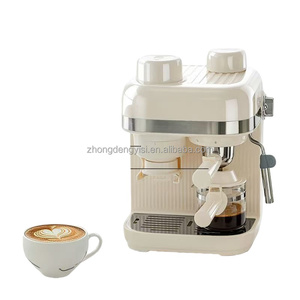 Cafetera Espresso Semiautomática Italiana - Cafetera Doméstica Inteligente de 19 Bares con Molinillo Integrado y Vaporizador de Leche - Product Image 4