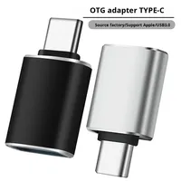 Adaptor OTG USB3.0 untuk Apple Android, konverter ponsel tipe-c USB Flash Drive pembaca kartu Mouse-Output DC kondisi baru