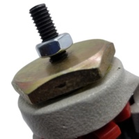 Roulettes de nivellement robustes GD40S Footmaster, roulettes réglables en hauteur