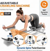 Appareil d'exercice multifonctionnel pliable pour la taille, machine de fitness à écran LED pour étirements lombaires