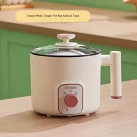 Yolecen 304 Casserole Électrique Multifonction Tout-en-un, Cuiseur à Riz, Vapeur, Pot à Nouilles Instantanées/Malatang pour Dortoirs